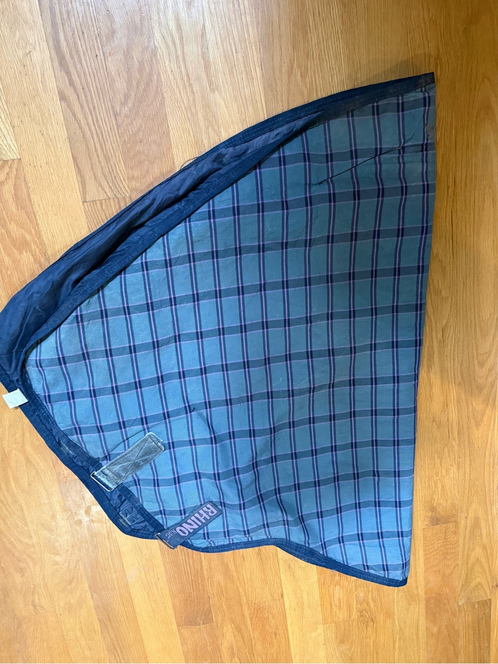 Rambo Plaid Horse turnout NECK COVER - gray Plaid horse L / XL Read info